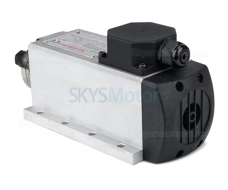 Motor de husillo CNC refrigerado por aire Huajiang-1.5kW, 110V/220V, 1,5kW, 24000rpm, pinza ER11/ER16, 400Hz, con enchufe de aviaci&oacute;n